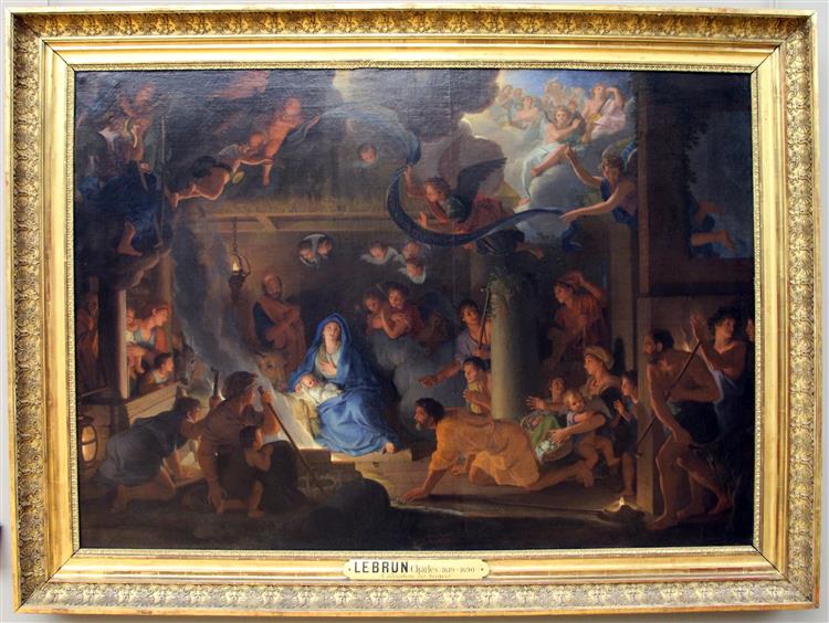 Adorazione dei pastori, 1688 - Шарль Лебрен