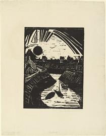 Curving Canal - Erich Heckel