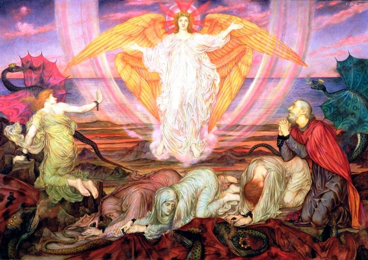 Death of the Dragon, 1914 - Evelyn De Morgan