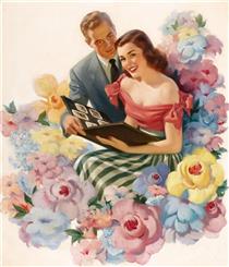 Cashmere Bouquet Soap Ad Illustration - Haddon Sundblom
