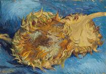 Still Life with Two Sunflowers - 梵谷
