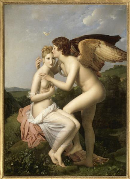Psyché et l'Amour, dit aussi Psyché recevant le premier baiser de l’Amour, 1782 - François Gérard