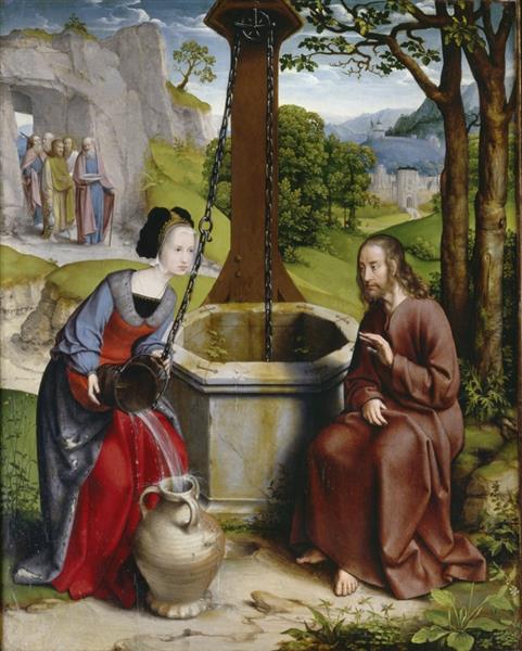 Christ and the Samaritan Woman at the Jacob's Well, 1508 - Jan Joest