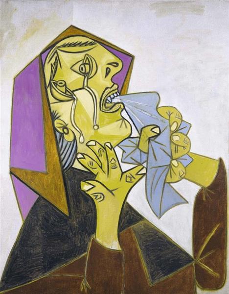 Weeping Woman with Handkerchief, 1937 - Пабло Пікассо