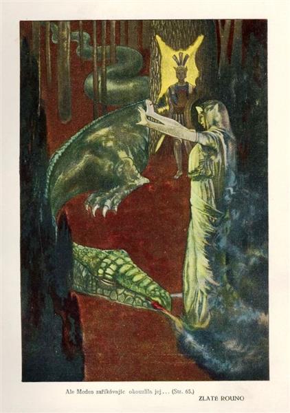 Illustration for Zlaté Rouno, c.1920 - Artuš Scheiner