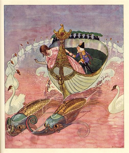 Illustration for The Nutcracker and the Mouse King, c.1924 - Artuš Scheiner
