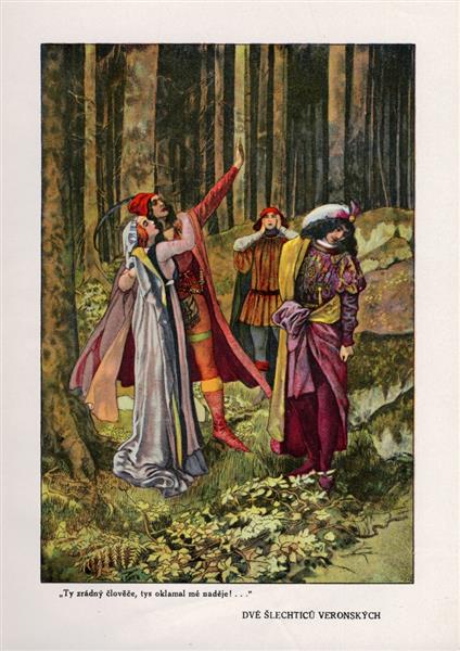 Illustration for Tales From Shakespeare, c.1923 - Artuš Scheiner