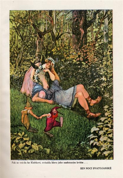 Illustration for Tales From Shakespeare, c.1923 - Artuš Scheiner