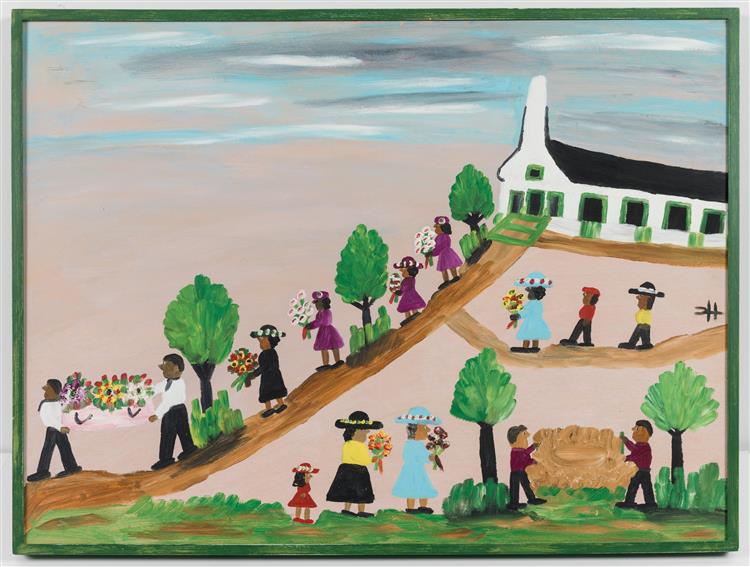 Funeral, c.1969 - Clementine Hunter