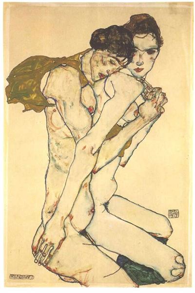 Friendship, 1913 - Эгон Шиле