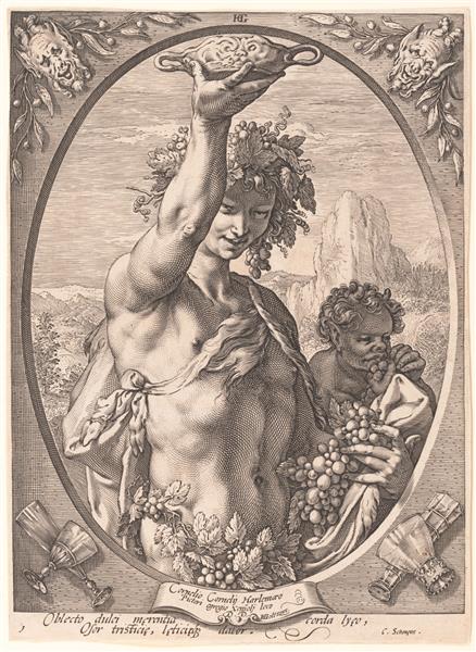 Bacchus, c.1578 - c.1590 - Гендрік Гольціус
