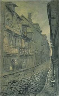 Honfleur, La Rue Gambetta - Fernand Combes