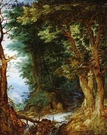 Forest landscape - Jan Brueghel el Viejo