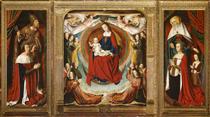 The Bourbon Altarpiece (The Moulins Triptych) - Mestre de Moulins