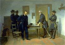 Lee Surrendering to Grant at Appomattox - Алонзо Чаппел