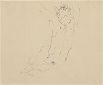 Male nude - Mark Tobey
