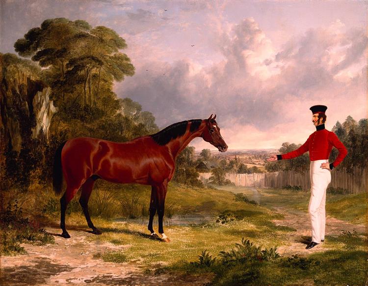 A Soldier with An Officer's Charger, 1839 - John Frederick Herring Sr.