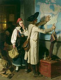 The Emigrants - Berthold  Woltze