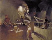 An Underground Casualty Clearing Station, Arras - Henry Tonks