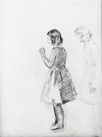 Two Studies of a Girl - Henry Tonks