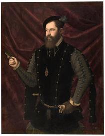 Retrato De Un Caballero Santiaguista - Juan de Juanes
