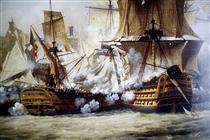 Scene of the Battle of Trafalgar - Louis-Philippe Crépin