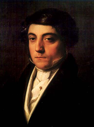 Portrait of Gioachino Rossini, Italian composer of various operas - Vincenzo Camuccini