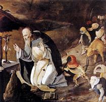 The Temptation of St Anthony - Lucas van Leyden