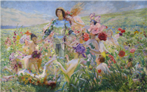 Knight of the Flowers - Georges Rochegrosse