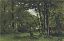 The Boundary Fence, Forest of Fontainebleau - Nathaniel Hone the Younger