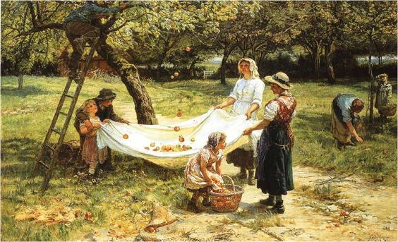 An Apple Gathering - Frederick Morgan