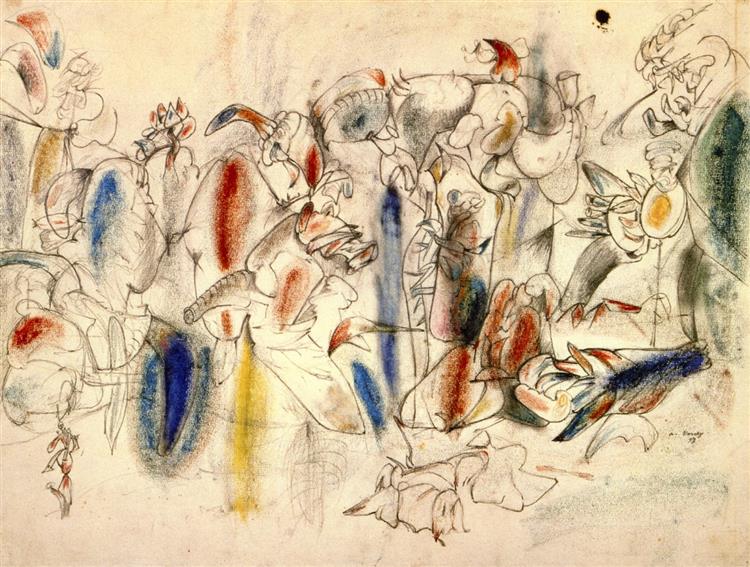 Study for The Liver is the Cock's Comb, 1943 - Arshile Gorky