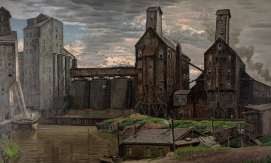 Grain Elevators, 1932 - 1938 - Charles E. Burchfield