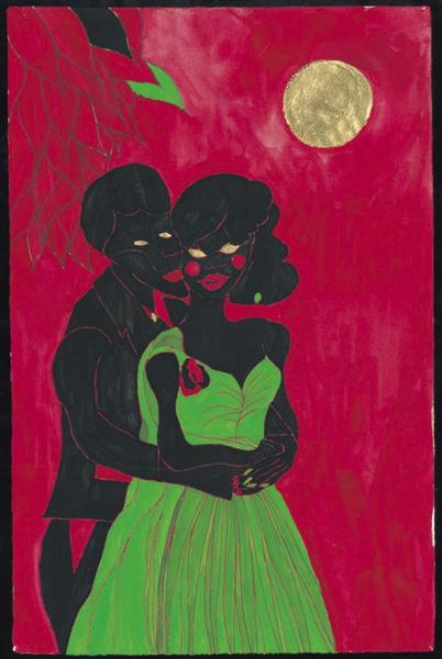 Afro Lunar Lovers, 2003 - Chris Ofili
