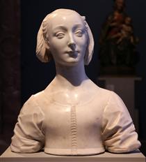 Bust of Marietta Strozzi - Desiderio da Settignano