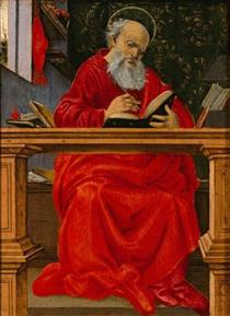 Saint Jerome in His Study - Филиппино Липпи
