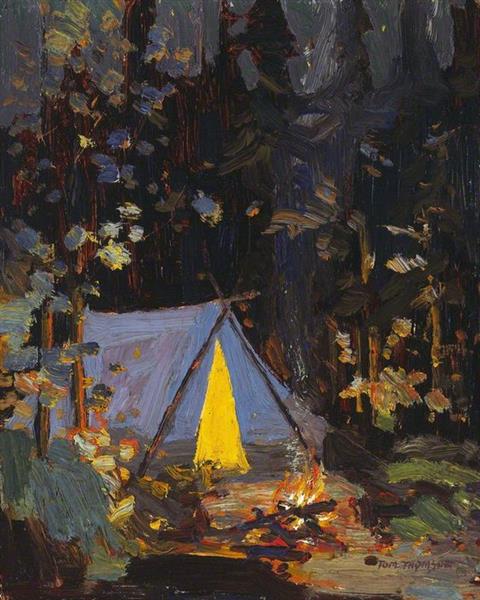 Campfire, 1916 - Tom Thomson