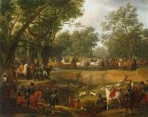 Napoleon on a Hunt in the Forest of Compiègne - Карл Верне