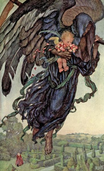 Gather ye rosebuds while ye may, old Time is still a-flying, 1920 - Eleanor Fortescue-Brickdale