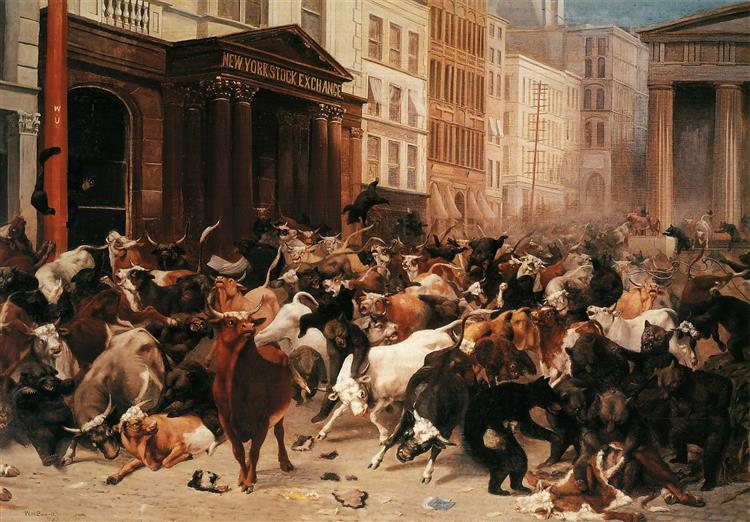 Bulls and Bears in the Market - William Holbrook Beard