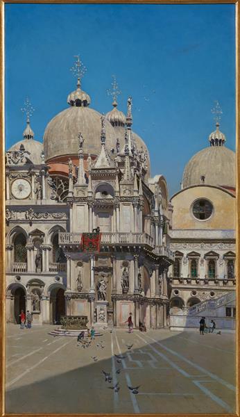 Courtyard of the Palace of the Venetian doge - Martín Rico