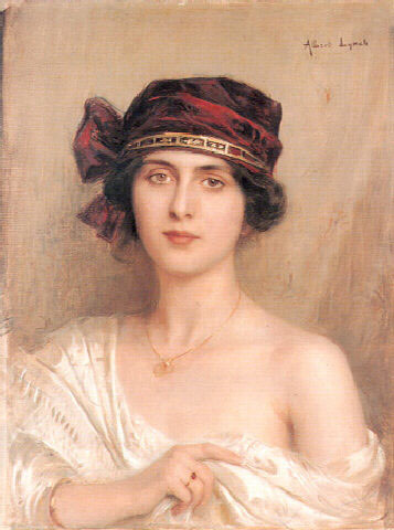 Portrait of a young lady, 1890 - Альберт Линч