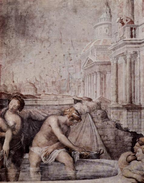 Bad Der Bathseba (detail), 1552 - 1554 - Francesco de' Rossi (Francesco Salviati), "Cecchino"