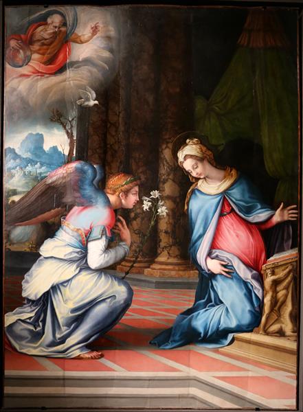 Annunciation, c.1534 - Francesco de' Rossi (Francesco Salviati), "Cecchino"