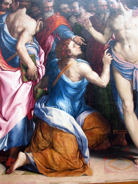 The Incredulity of St Thomas (detail), c.1543 - c.1547 - Francesco de' Rossi (Francesco Salviati), "Cecchino"