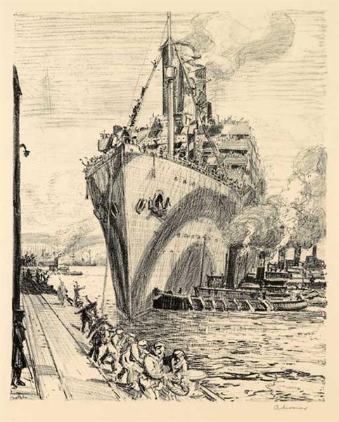The Transport Aquitania, 1918 - 1919 - Arthur Lismer