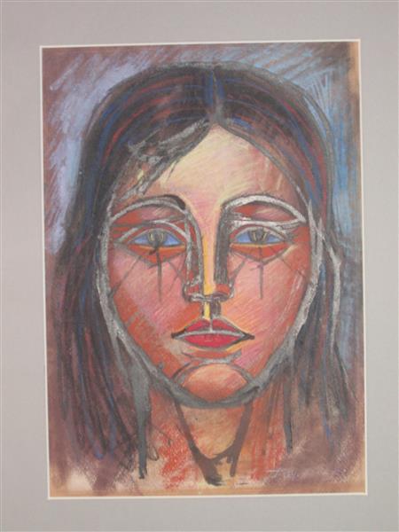 Жіночий oбраз (темний), c.1960 - Григорій Гавриленко