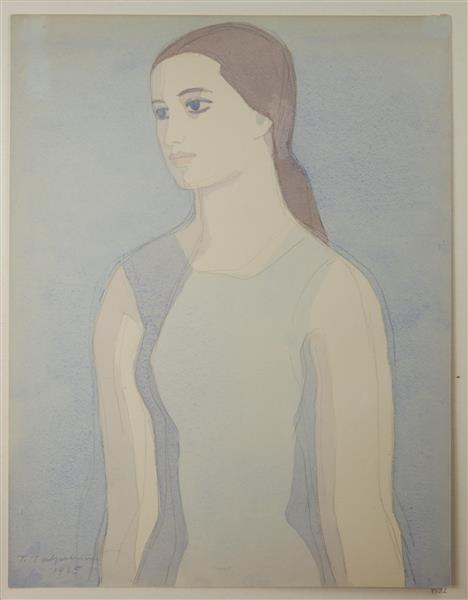 Female Portrait, 1965 - Григорий Иванович Гавриленко