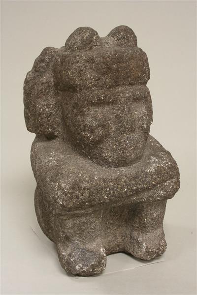 Seated Male Deity - Aztec Art