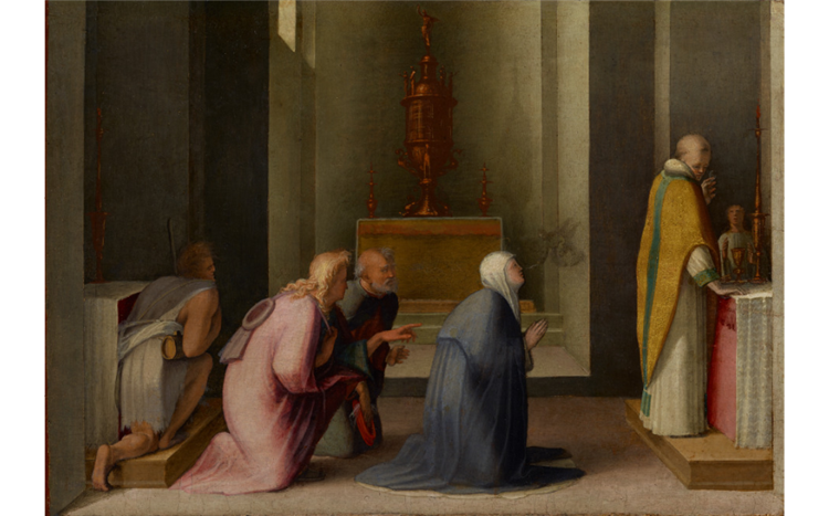 The Miraculous Communion of Saint Catherine of Siena, 1513 - Domenico di Pace Beccafumi
